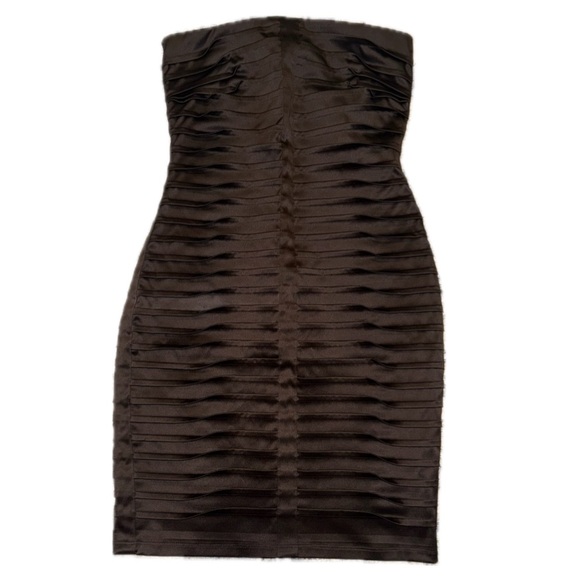 CALVIN KLEIN | WOMENS STRAPLESS DRESS | BURGUNDY | SIZE 2 - Picture 3 of 9